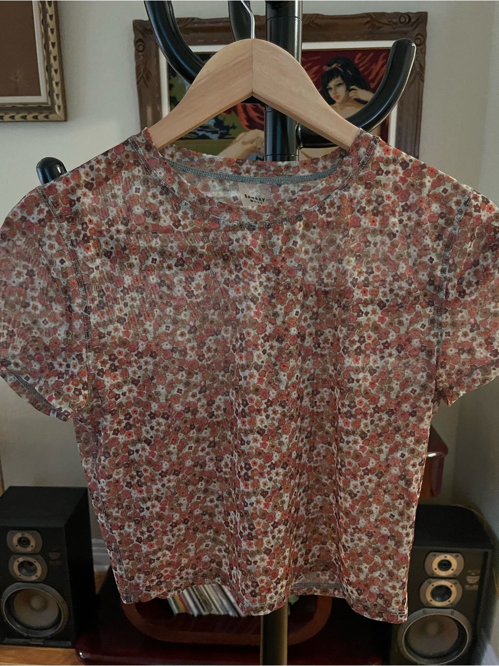 Sunday Best Pink Floral Short Sleeve Tee